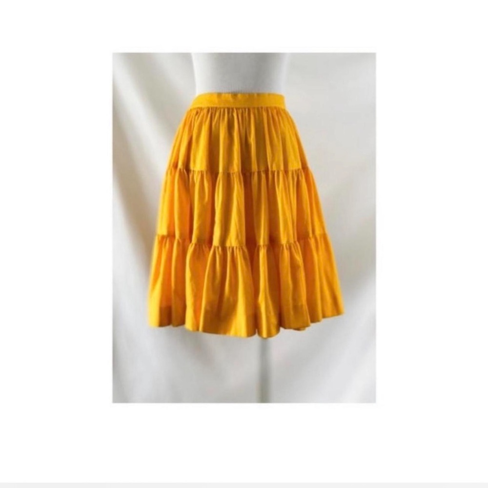Vintage Yellow Prairie Style Skirt by Rockmount Ranchwear